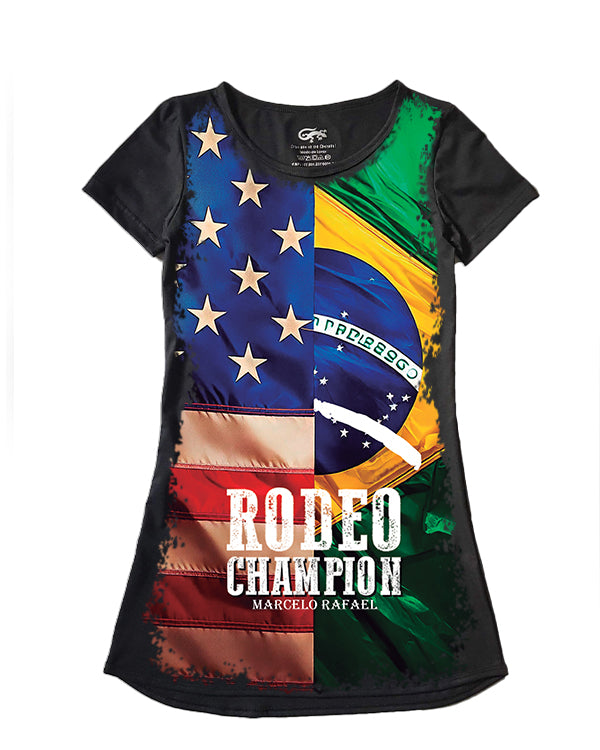 Vestido Marcelo Rafael Rodeo Champion Bandeiras