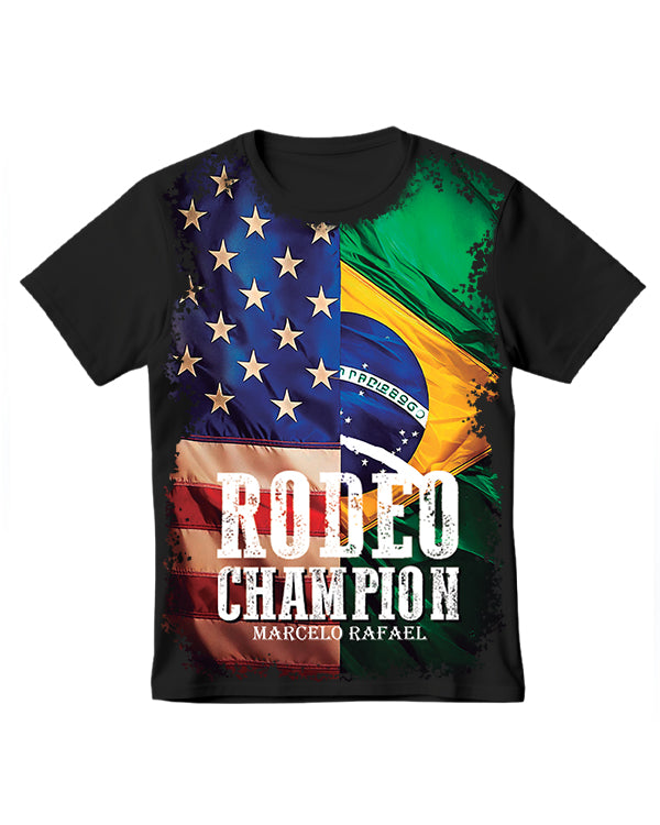 Camiseta Marcelo Rafael Rodeo Champion Bandeiras