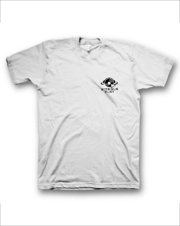 Camiseta Vitrola Play Selo Branca