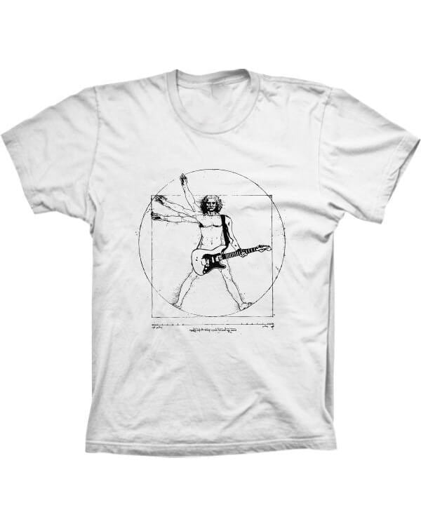 Camiseta Homem Vitruviano do Rock