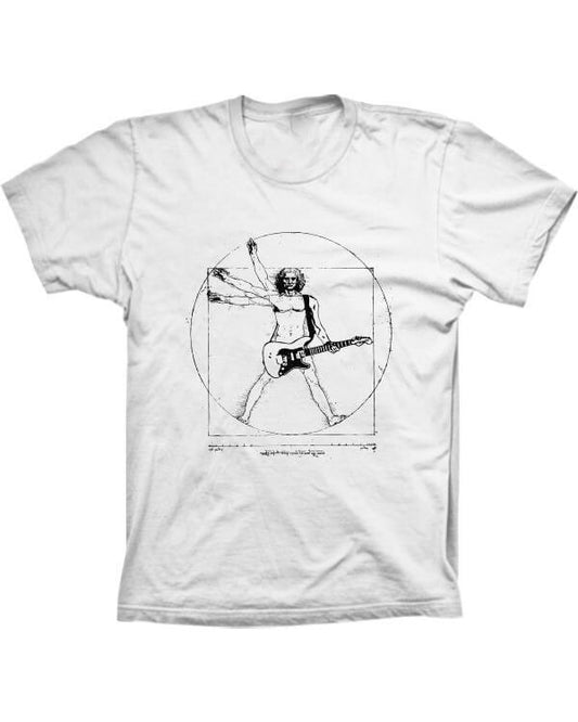 Camiseta Homem Vitruviano do Rock