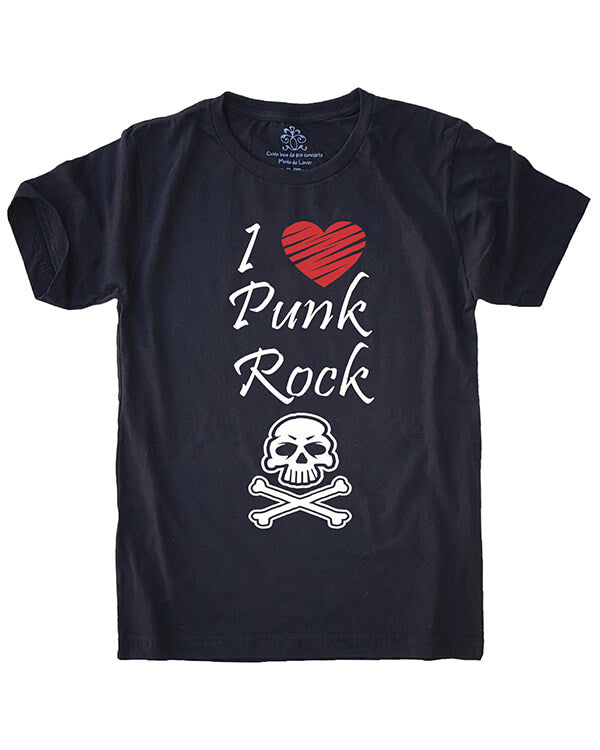 Camiseta I Love Punk Rock